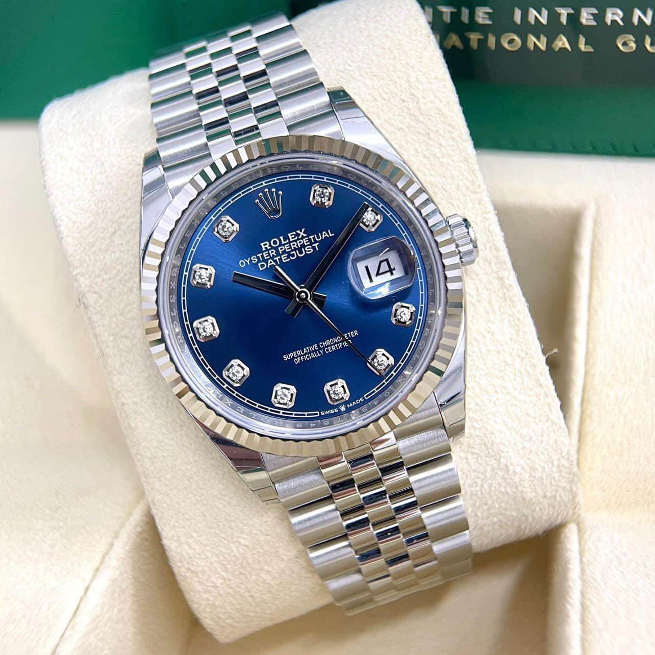ĐỒNG HỒ ROLEX DATEJUST 126234-0037 DIAL BLUE DIAMOND LIKE NEW